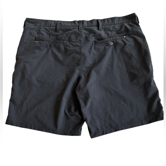 Hurley Nike Dri Fit Chino Golf Stretch Casual Shorts Men’s Size 38” Black 8” Ins - Picture 2 of 10
